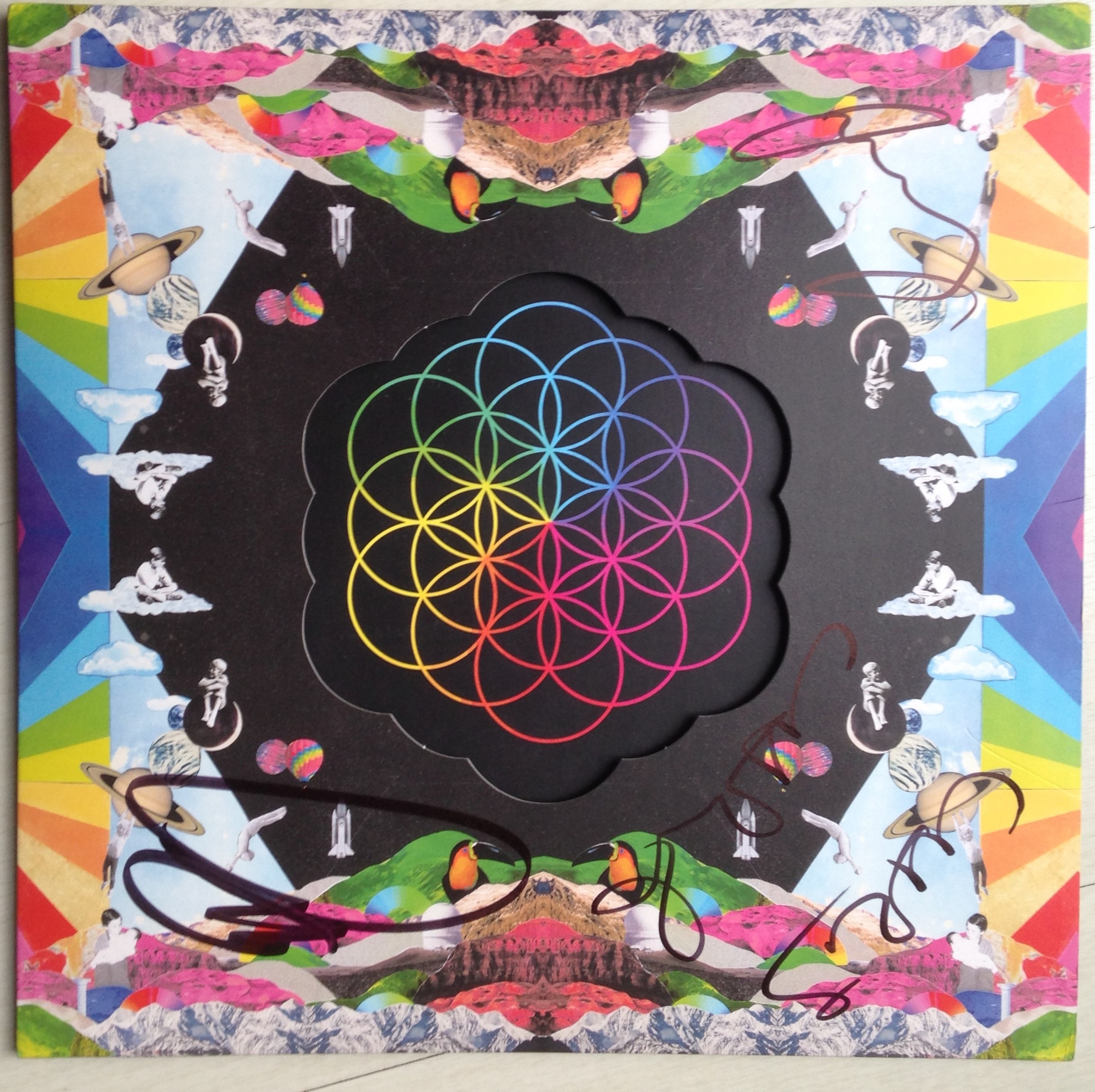 Coldplay A Head Full Of Dreams Vinyl Signed Charitystars